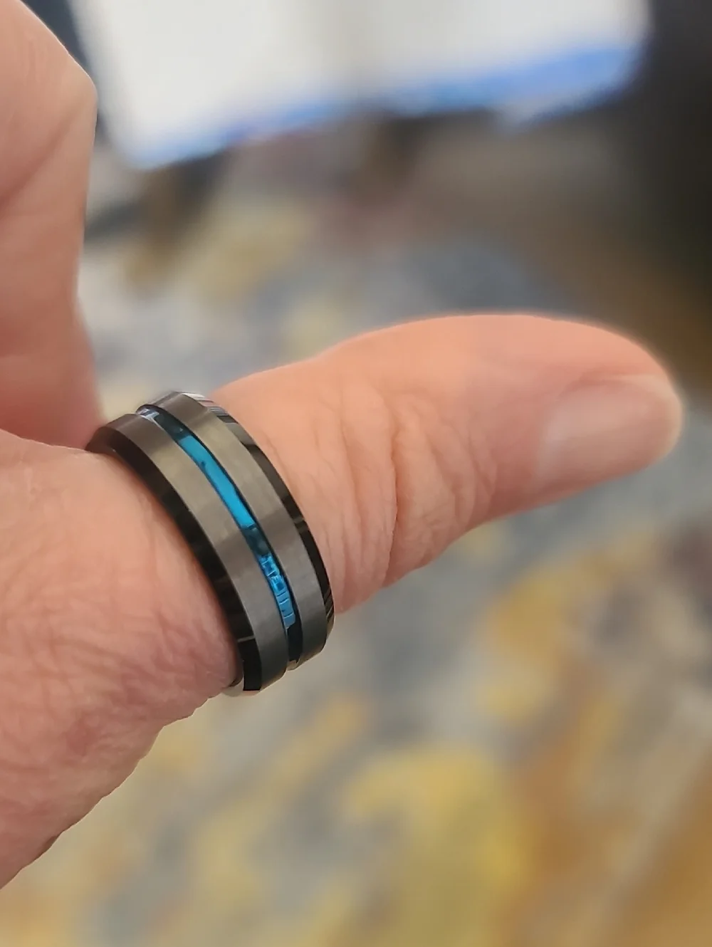 2 Tungsten Comfort Fit Bands. 8.5 & 9